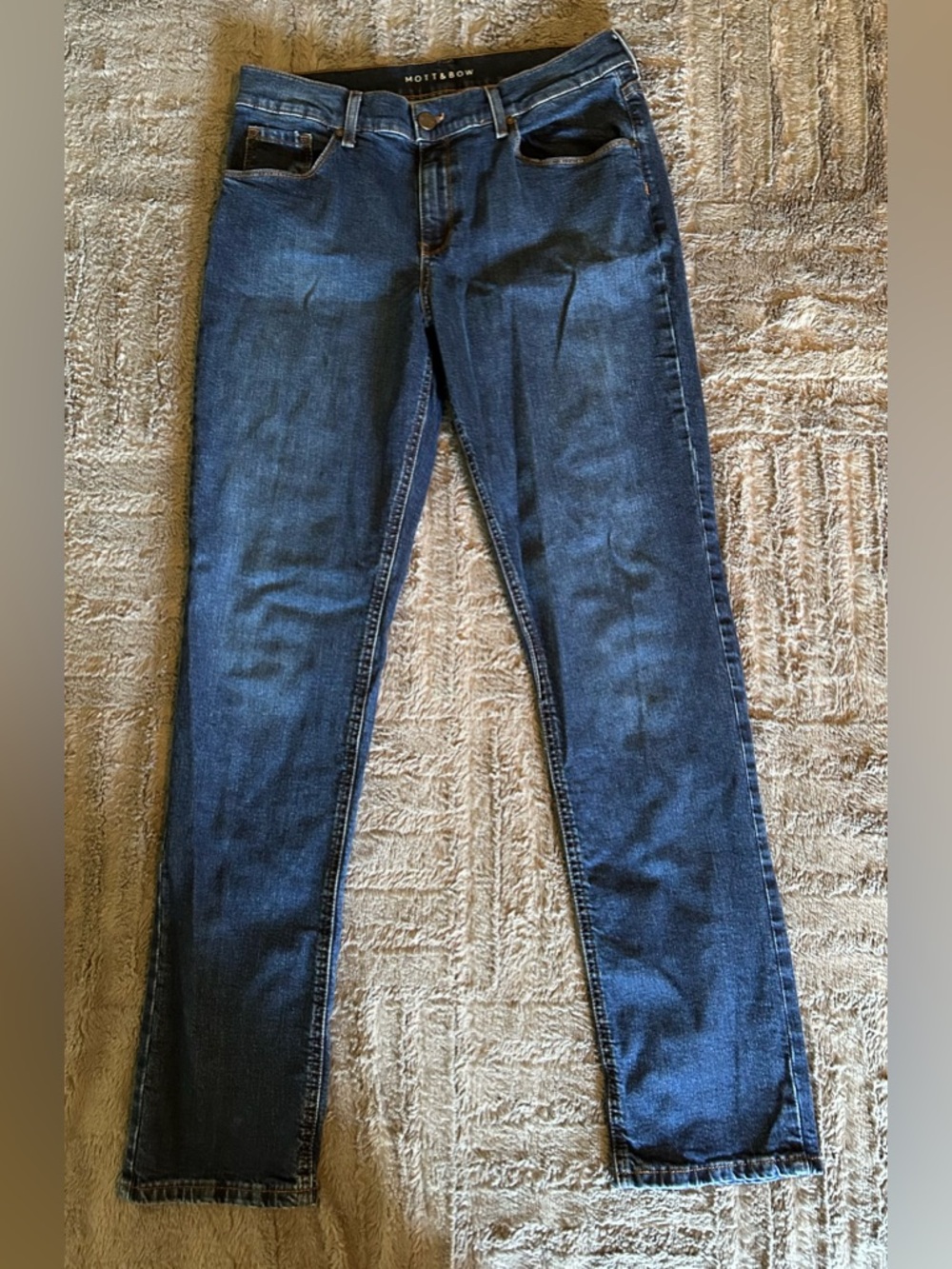 Dark Wash Boyfriend Jeans - Mott & Bow